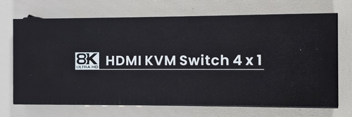 8K@60Hz KVM Switch 1 Monitor 4 Computer HDMI USB A Wired Remote 5 Volt Plug Play - Photo 11/15