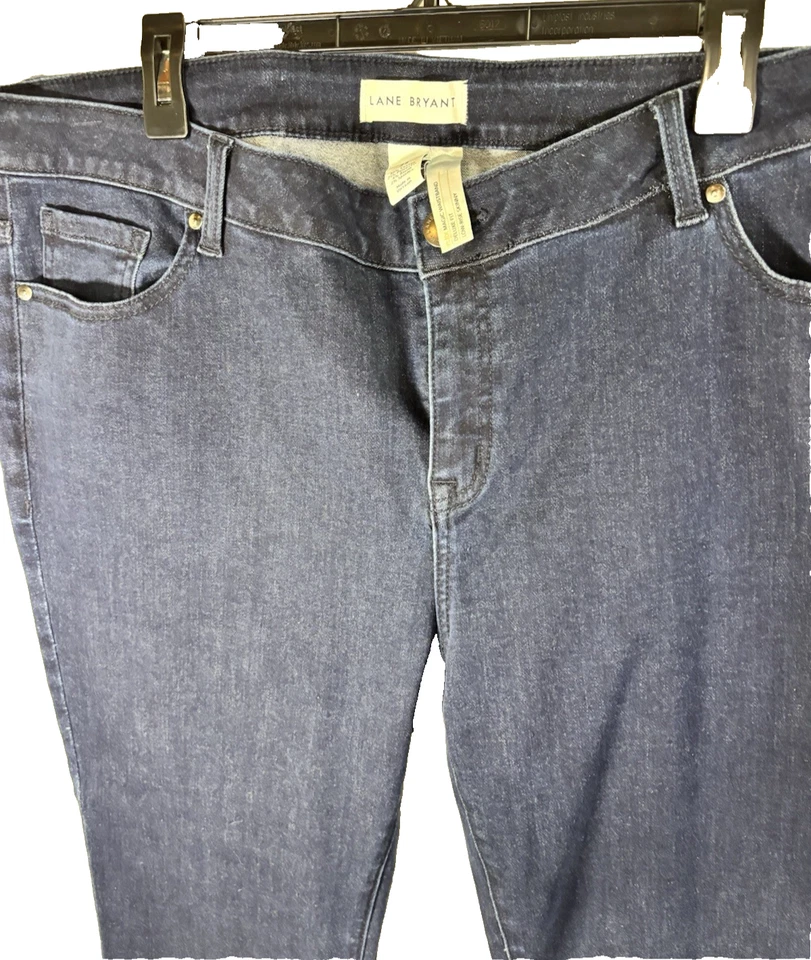 Pantalones de mezclilla Lane Bryant para mujer talla 22 ajustados tiro bajo flexible cintura mágica ajuste de lujo Foto 2 de 4