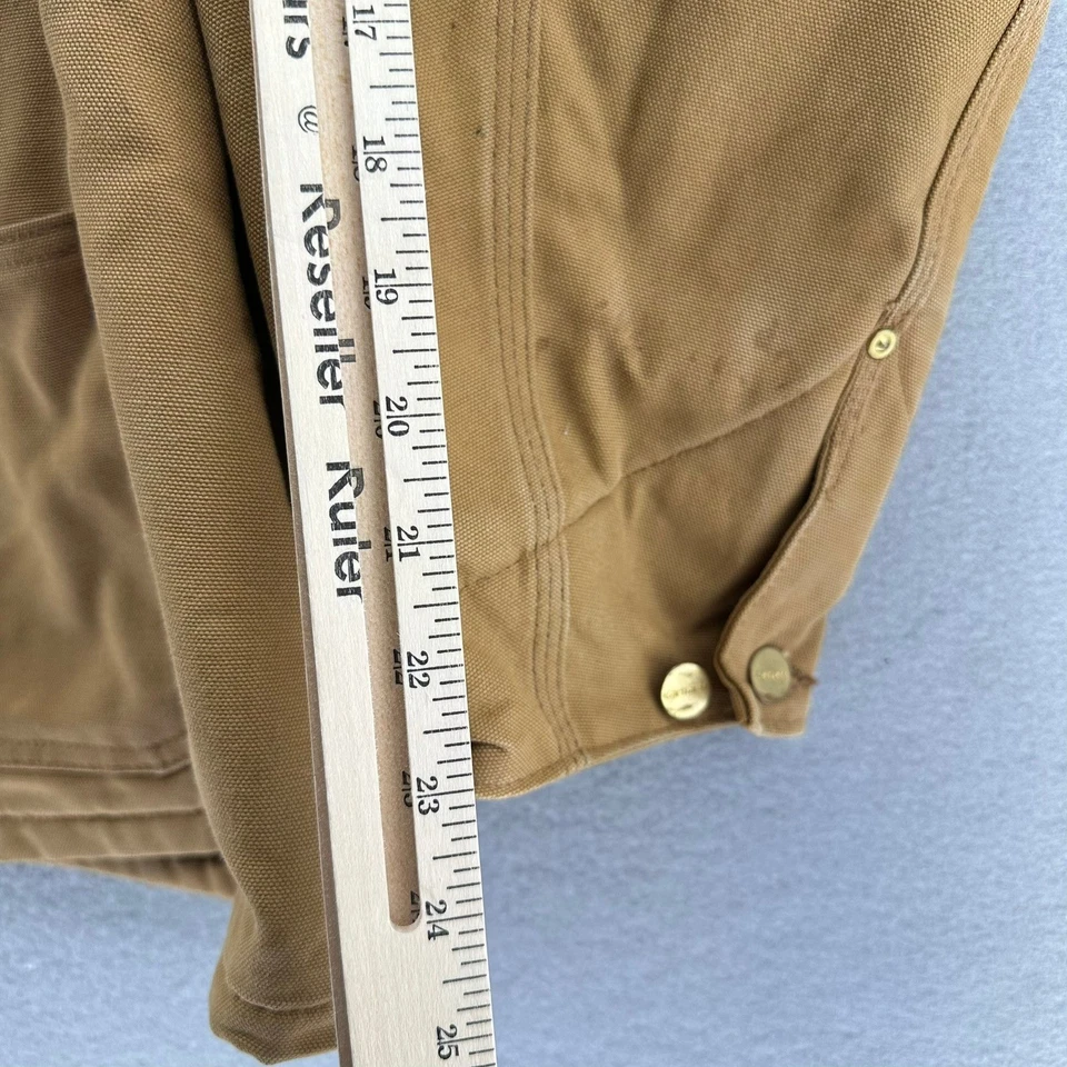 VTG Detroit Carhartt Brown Blanket Lined Canvas Duck Jacket Chore Coat SZ 50 2XL - Image 3 of 4