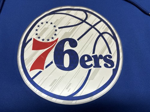 Philadelphia 76ers NBA Majestic Therma Base Long Sleeve Hoodie Size Medium - Picture 2 of 6