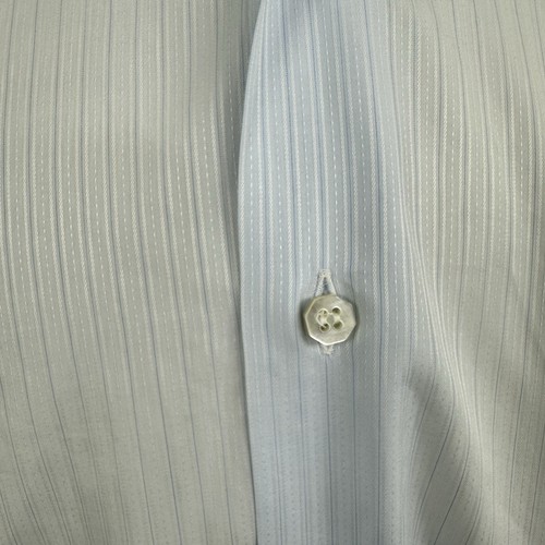 Stefano Ricci Blue Stripe Button Down Dress Shirt French Cuff Mens 41 16 x33 EUC - Picture 7 of 14