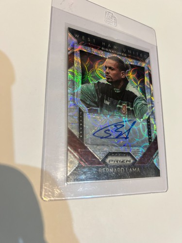 2020-21 Panini Prizm Premier League Signatures Bernard Lama #S-BL Auto