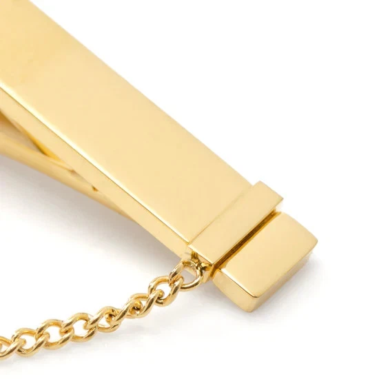 Stainless Steel Gold Chain Tie Clip - Image 4 of 4