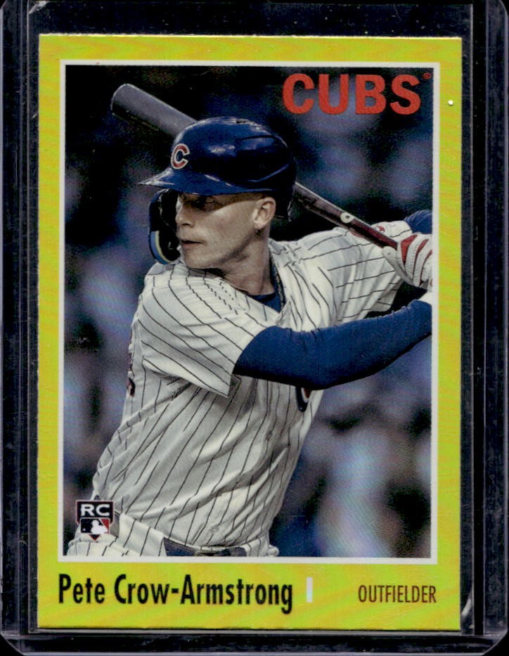 2024 Topps Archives Pete Crow-Armstrong RC Yellow Foil Rookie #146 Cubs