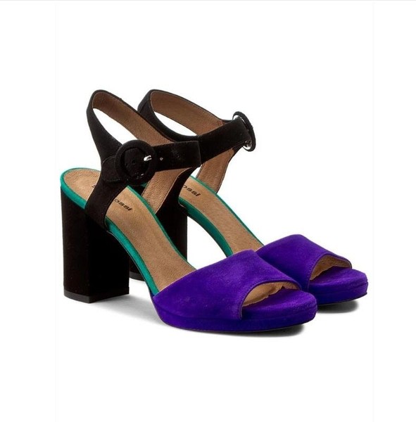 Women Gino Rossi Heels Black Suede 39 #8O2M