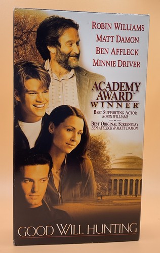 Good Will Hunting VHS 1998 Robin Williams Matt Damon Ben Affleck **Buy 2 Get 1**