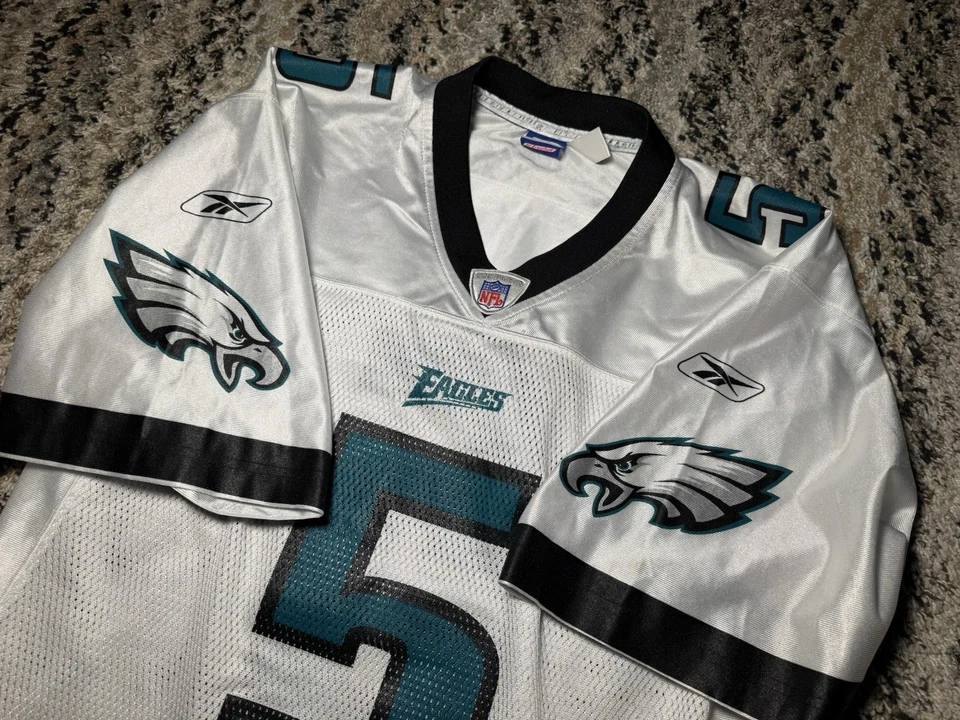 ВИНТАЖНЫЙ Y2K PHILADELPHIA EAGLES NFL ДЖЕРСИ REEBOK МУЖЧИН #5 DONOVAN MCNABB БЕЛЫЙ СРЕДНИЙ - Изображение 4 из 4