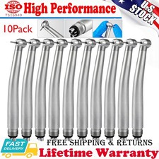 10 PCS Dental High Speed Handpiece Push Button Turbine 4H NSK Pana Max Style USA