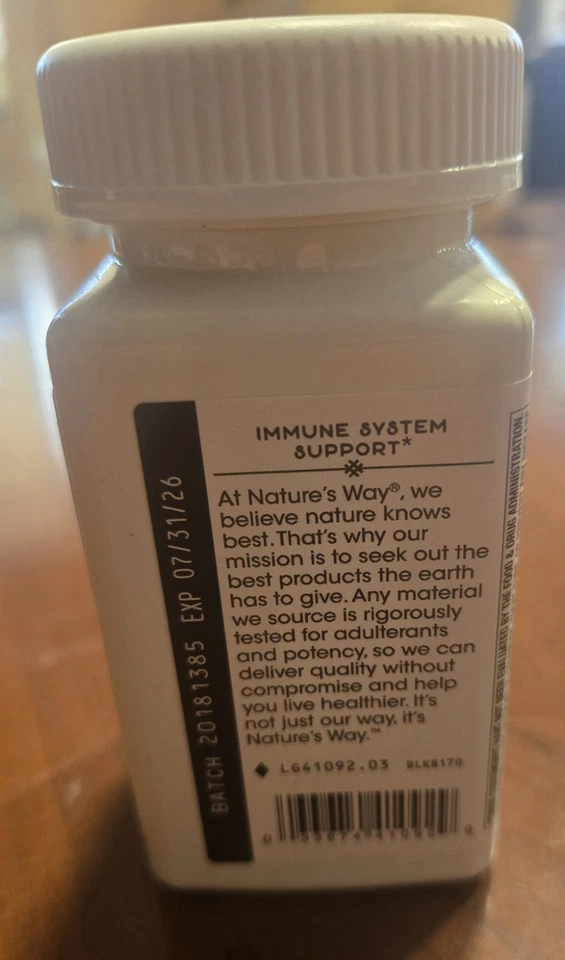 Pastillas de zinc Nature's Way con vitamina C y equinácea - 60 pastillas, bayas silvestres Foto 2 de 4