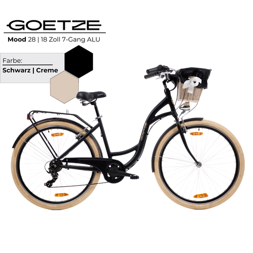 Goetze Mood 28 Zoll Alu Citybike 7 Gang, LED Licht, Leicht & Komfort, Inkl Korb! - Bild 83 von 109