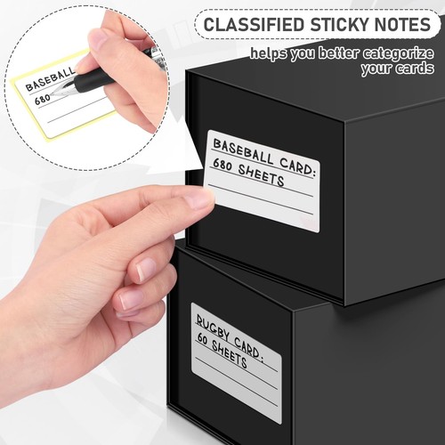 Paquete de 2 cajas de almacenamiento de tarjetas coleccionables, cierre magnético Toploaders almacenamiento de tarjetas Pro... - Imagen 6 de 7