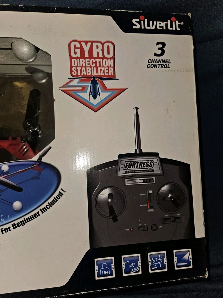 SILVERLIT RC HUBSCHRAUBER HELIKOPTER KOMPLETT SET IDEAL FÜR EINSTEIGER - Bild 3 von 4