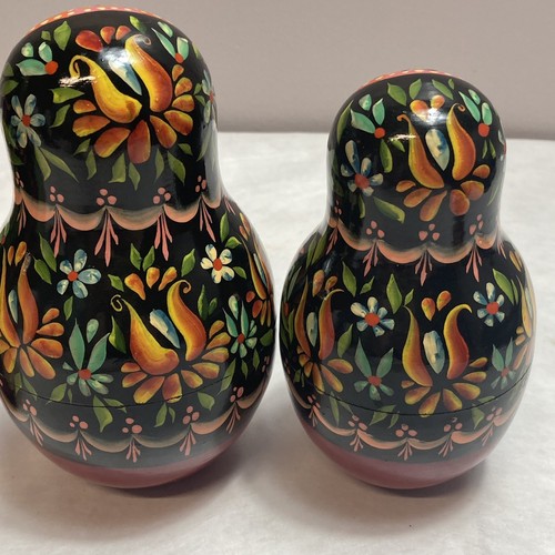 Vintage Winter russische handbemalte Matroschka 10 Stück verschachtelte Puppe 7 Zoll - Bild 9 von 13