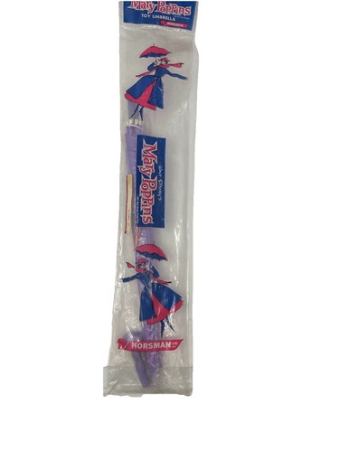 Vintage Mary Poppins Toy Umbrella Horsman Dolls Inc. Sealed Bag – Broken Tip - Picture 2 of 10