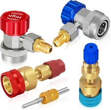 Car A/C Quick Coupler Kit, Quick Adjustable Adapter Connector Conversion Kit