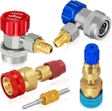 Car A/C Quick Coupler Kit, Quick Adjustable Adapter Connector Conversion Kit