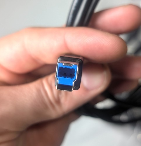 New 6ft (1.8m) USB 3.0 / USB 3.2 Gen 1 USB-C to USB-B Cable M/M – 5Gbps – Black - Picture 3 of 3