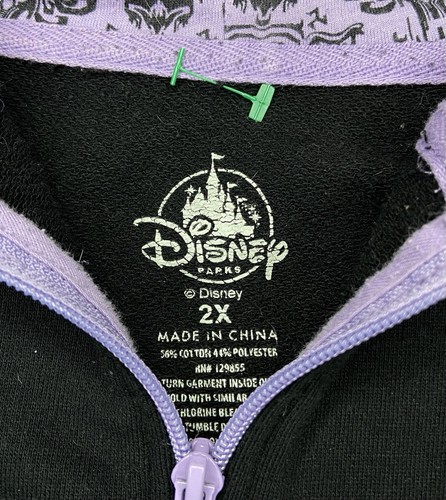 Disney Parks The Haunted Mansion dumme Sterbliche schwarze Damenjacke mit durchgehendem Reißverschluss; 2X - Bild 8 von 9