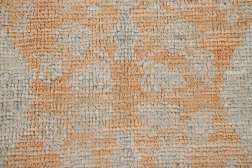 Vegetable Dye Handmade Orange Wool Carpet Oushak Oriental Rug 2x3 Ft ...