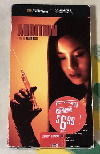 AUDITION 2002 VHS TAKASHI MIKE AMERICAN CINEMATHEQUE CHIMERA HORROR BLOCKBUSTER - Picture 2 of 13