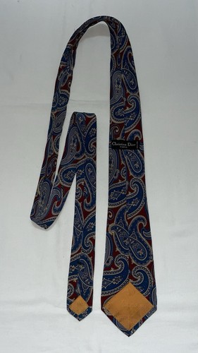 Cravatta vintage Christian Dior 100% seta - Foto 5 di 5