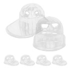 6 Pcs Hat Display Holder Clear Plastic Hat Organizer Baseball Cap Rack Hat