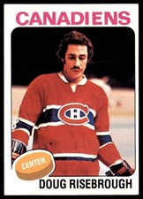 1975-76 Topps Doug Risebrough Rookie Montreal Canadiens #107