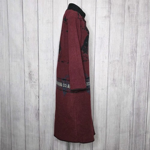 Abrigo Bronco Vintage Wooded River Lana Western, Hecho en EE. UU. - Talla Mediana - Imagen 4 de 10