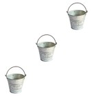 3 PCS Garteneimer Rustikal Blumeneimer Eiseneimer Heimdekoration