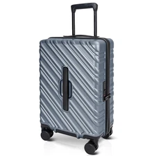 20 Inch Carry On Luggage Airline Approved with Spinner Wheels, 100% PC Hard S...