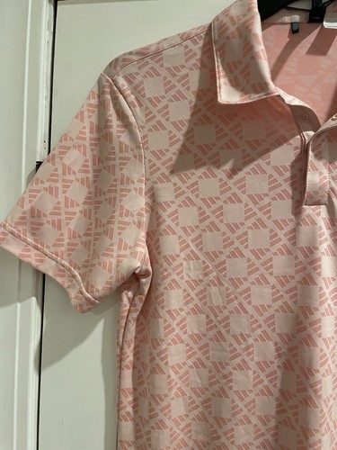 Disney X Adidas Heat.rdy Men’s 365 Tour Polo Shirt. Golf. Semi Pink Spark. - Picture 7 of 7