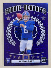 2025 Donruss Optic Jaxson Dart RC ROOKIE RECRUITS Purple Stars /25 Giants #2