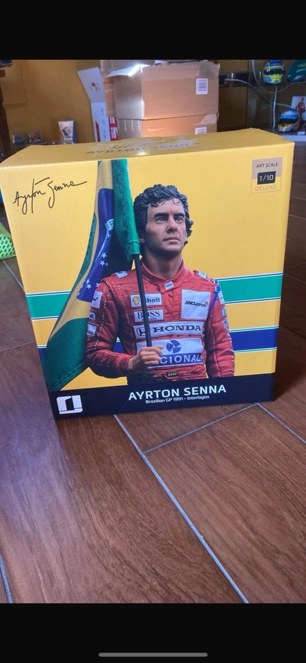 Senna  🇧🇷Statua Da Collezione Scala 1:10 Ultimo Pezzo - Immagine 3 di 4