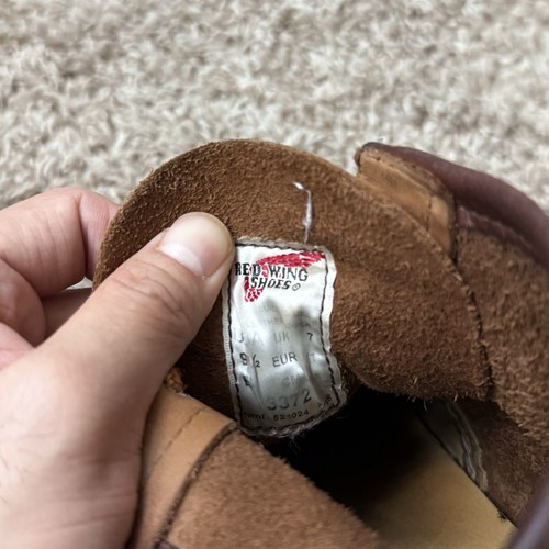 Red Wing Heritage Moc Toe Boots 6” 3372 Khaki Honey Chinook US Women’s Size 9.5 - Picture 6 of 10
