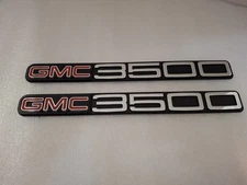 99 00 01 02 03 04 05 06 GMC 3500 Chrome Door Emblem *Pair*