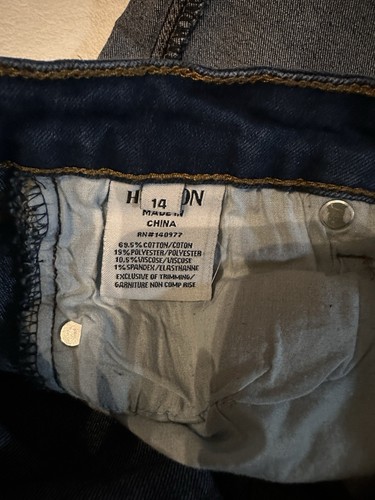 Distressed Ankle Cuff Girls Hudson Jeans -Size 14 - Picture 4 of 4