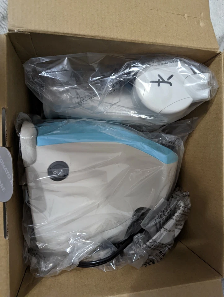 Utensilios de cocina de tomate blanco azul aptos para lavavajillas máquina de helados de frutas de bajo ruido Foto 3 de 3