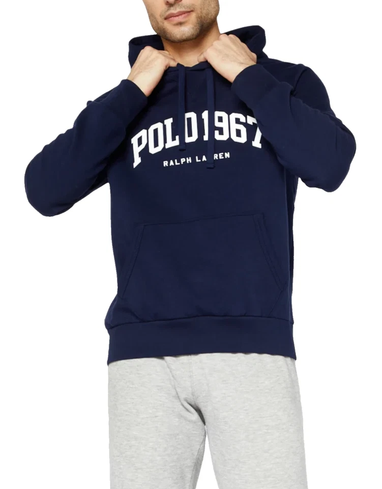 POLO RALPH LAUREN Logo Fleece Hoodie Sweater Kapuzen Sweatshirt Pulli Jumper M