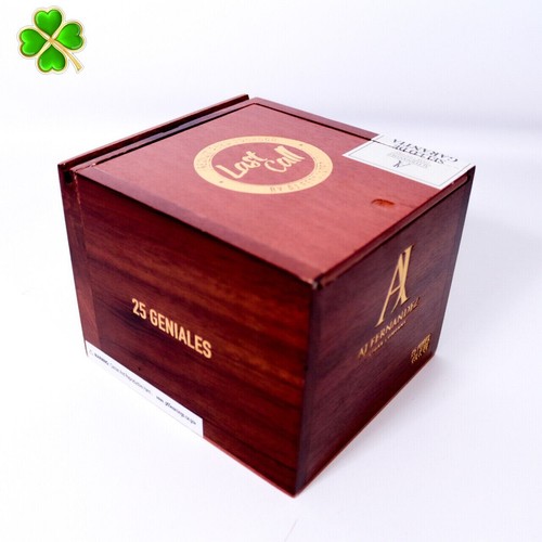 Caja de cigarros de madera vacía Last Call Geniales Puros 5,75" x 5,25" x 4,5" - Imagen 10 de 11