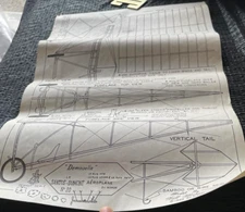 W C Hannan Graphics Demoiselle Santos-Dumont Aeroplane No 20 Walt Mooney 1966