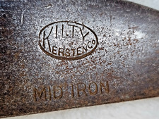 Rare Kilty Kersten Mid Iron Golf Club Chromium 2 Hickory Shaft 38" Vintage 1920s