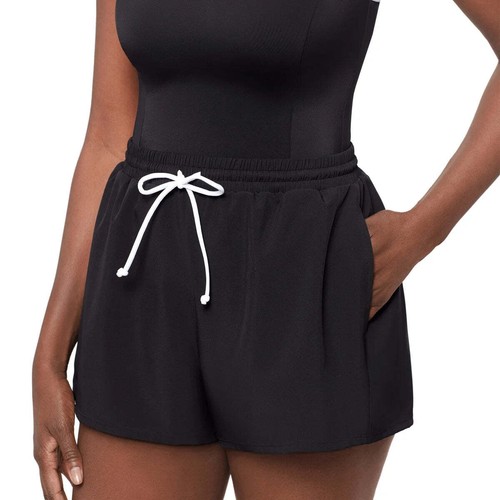 NWT Penbrooke Tummy Control 4 Way Stretch Sport Romper One-Piece Swimsuit 14,16 - Foto 4 di 14
