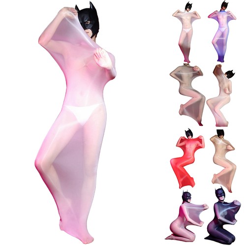 Womens Sleeping Bag Party Jumpsuit One Piece Bodysuit Glossy Lingerie Seamless - Bild 3 von 62
