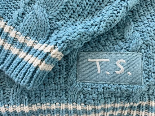 Taylor Swift 1989 TV (Taylor's Version) Cardigan Blue Size XL/2XL With Confetti - Picture 5 of 14