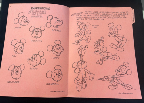 MICKEY MOUSE Zeichenanleitung Aufbau und Proportionen Walt Disney Productions - Bild 2 von 3