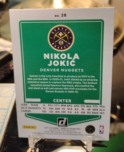 2021-22 Donruss Nikola Jokic Press Proof - Bild 2 von 2