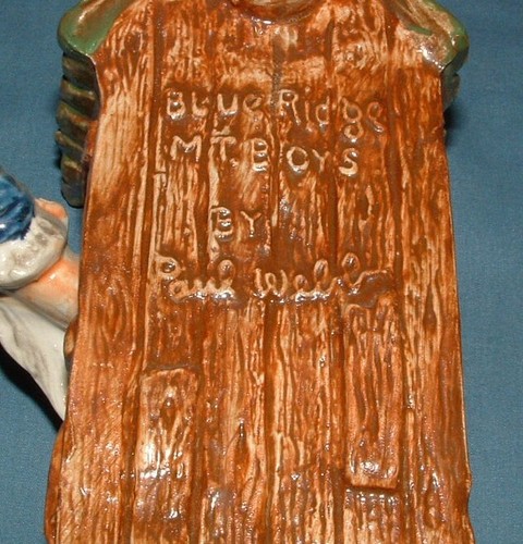 VINTAGE BLUE RIDGE MT. JUNGEN PORZELLAN KARAFFE VON PAUL WEBB - OHIO - GEBRAUCHT - Bild 4 von 6