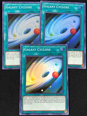 #ad YUGIOH GALAXY CYCLONE SESL EN044 1ST SUPER X3 NM $3.99