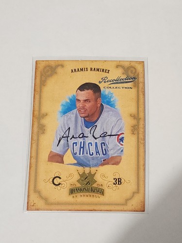 2004 Donruss Diamond Kings Aramis Ramirez Auto 1/1 Cubs Crowning moments - Picture 2 of 7