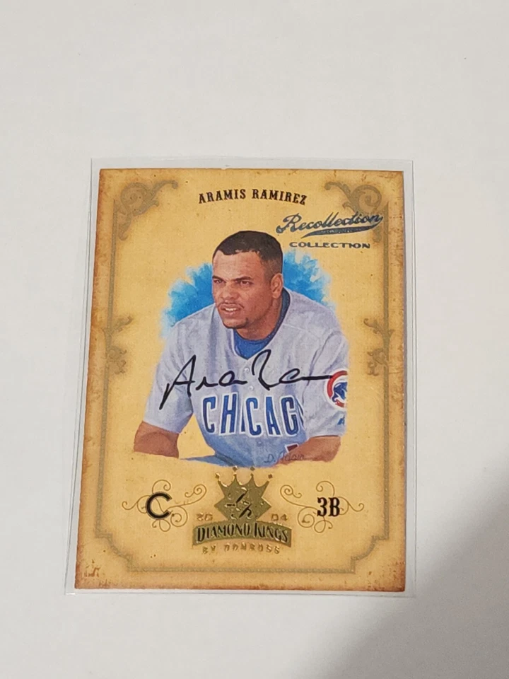 2004 年 Donruss Diamond Kings Aramis Ramirez 签名 1/1 小熊队加冕时刻 — 第 2/4 张图片